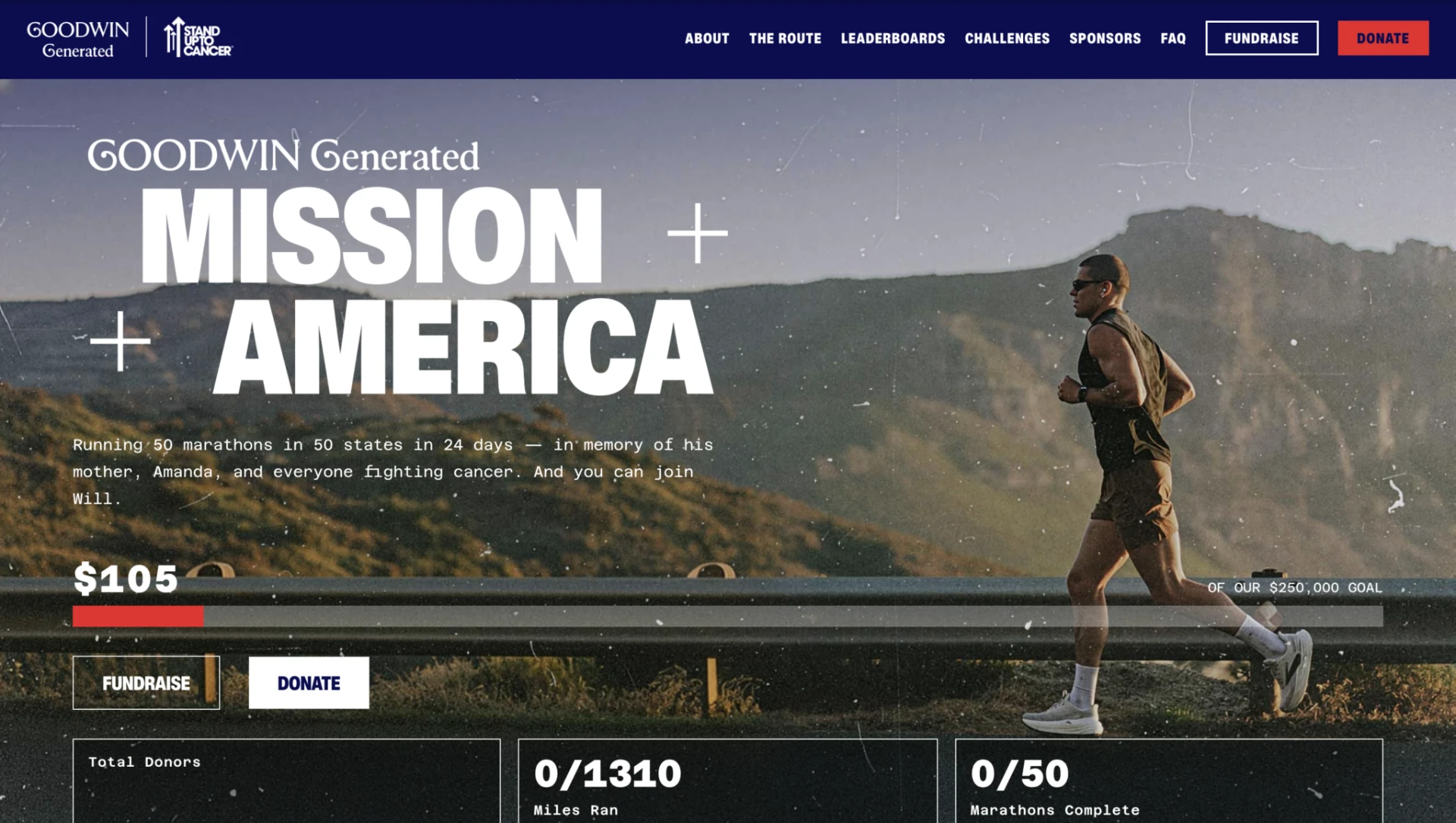 Mission America website screenshot